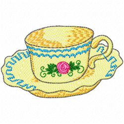 Teapots Embroidery Design 10 Teapots Embroidery Design 10